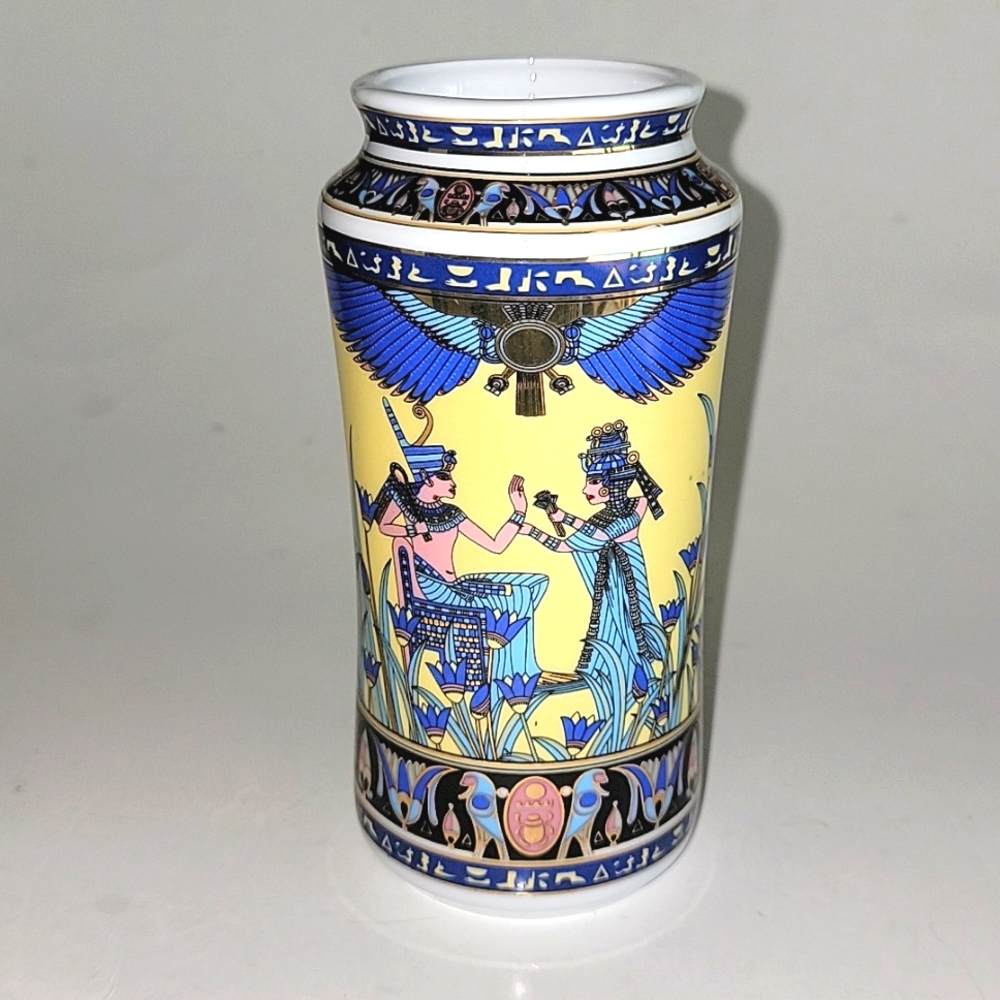F M pate et email Limoges fonda nel 1942 scultura Fathi Mahmoud made in Egypt